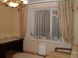 Австрийские шторы для гостиной в Кирове