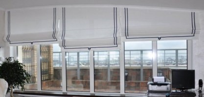 Римские шторы в кабинет и офис в Кирове