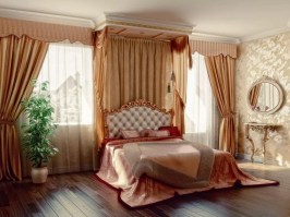 Классические шторы для спальни в Кирове