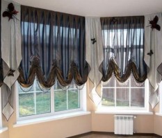 Австрийские шторы для спальни в Кирове